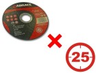 Abracs PHET12510FI-25 Extra Thin Metal Cutting Discs