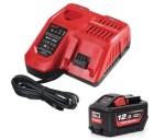 Milwaukee M12-18FC Charger M18HB12 High Output Battery