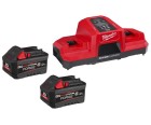 Milwaukee M18DBSC + M18FB6X2 Super Fast Charger FORGE Batteries