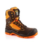 BVIZ1BR-OR-10 High Leg Waterproof Buckler Safety Boots