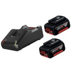 Bosch GAL18V-40 + GBA18V5.0X2 Charger Battery Pack