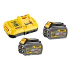 DeWALT DCB118 Charger + FLEXVOLT DCB546 Batteries 2-54v-6Ah