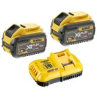 DeWALT DCB118 Charger + DCB546x2 FLEXVOLT Batteries