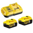 DeWALT DCB115 Charger + DCB184x2 Batteries