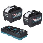 Makita DC40RB Twin Charger BL4080FX2 XGT Batteries