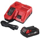 Milwaukee M12-18FC Charger M18B2 REDLITHIUM Battery