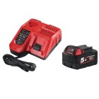 Milwaukee M12-18FC Charger M18B5 Battery Power Pack