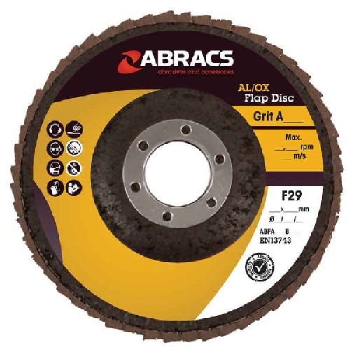 ABRACS ABFA115B080-25 Flap Discs