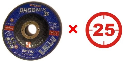 Abracs PH12530DM-25 Metal Cutting Discs