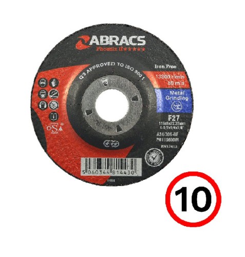 ABRACS PH12560DM-10 Grinding Discs