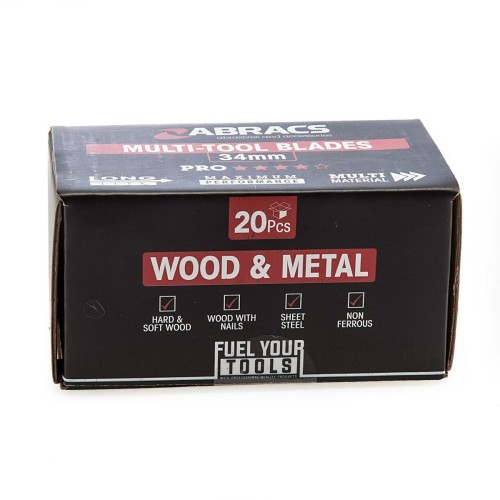 Abracs MTWM3420 Multi Tool Wood Metal Blades