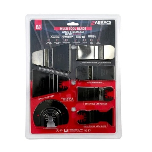 Abracs MTWMSET8 Wood Metal Multi Tool Blade Set