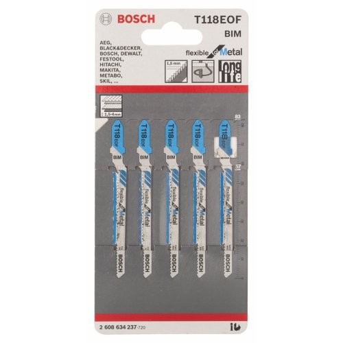 Bosch T118EOF Jigsaw Blades 2608634237