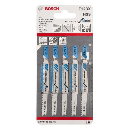 Bosch T123X Jigsaw Blades 2608638473