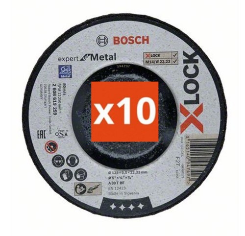 Bosch 2608619259 X-LOCK Metal Grinding Discs