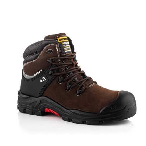 Buckler NKZ102BRN-07 Safety Boots Nubuck Dark Brown Size 7 UK Euro 41