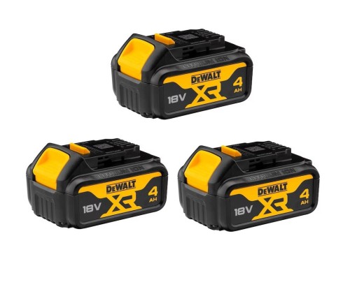 DeWALT DCB182x3 Batteries 3-18v-4Ah Lithium Batteries