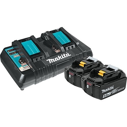 Makita DC18RD Charger + BL1850B Batteries