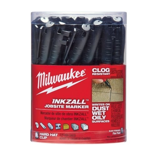Milwaukee 48223100X10 Black Marker Pen