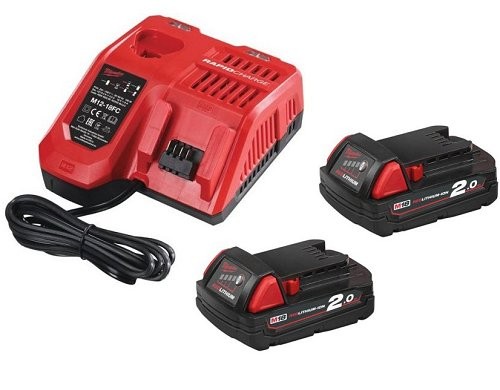 Milwaukee M12-18FC Charger M18B2X2 REDLITHIUM Batteries