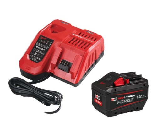 Milwaukee M12-18FC + M18FB12 Charger FORGE Battery