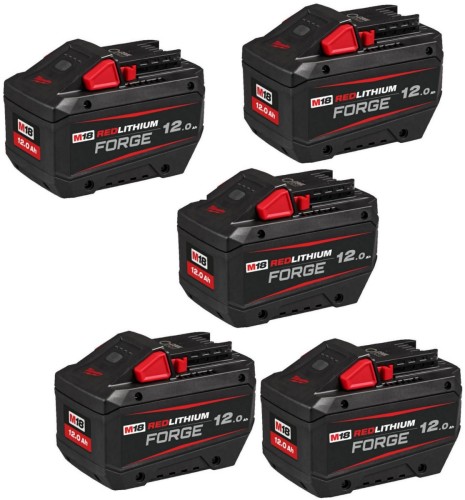 Milwaukee M18FB12X5 FORGE REDLITHIUM Batteries