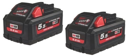 Milwaukee M18HB5.5X2 High Output Batteries