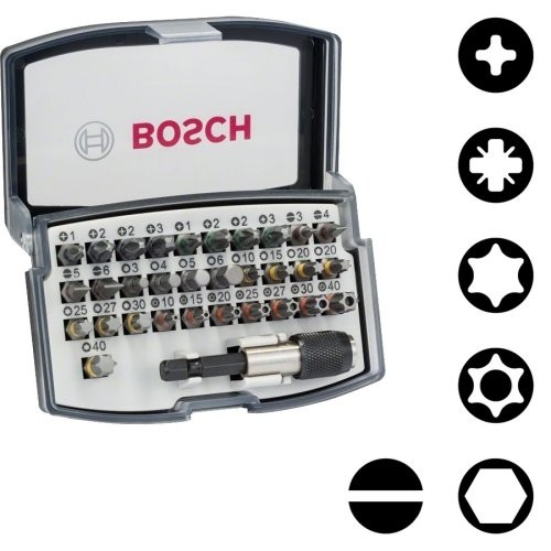 Bosch 607 017 319 Screwdriver Bit Set 32pce Power Tools UK