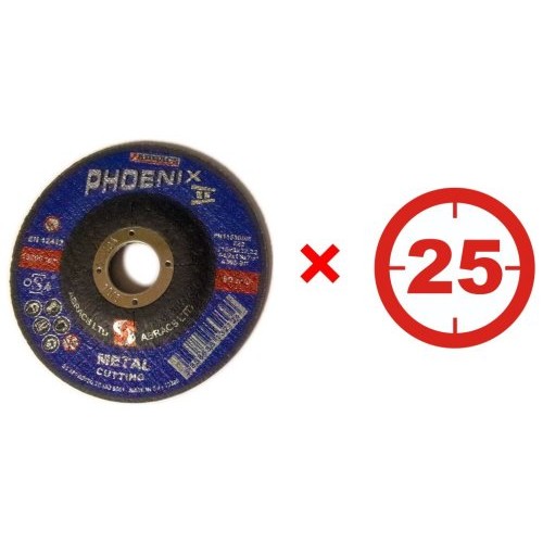 Abracs PH12530DM-25 Metal Cutting Discs