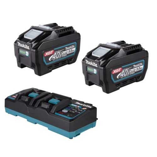 Makita DC40RB Twin Charger BL4050FX2 XGT Batteries