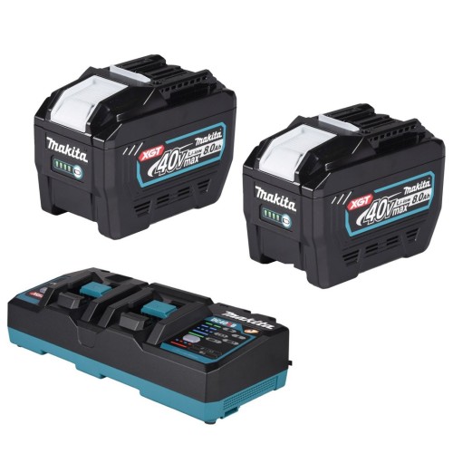 Makita DC40RB Twin Charger BL4080FX2 XGT Batteries