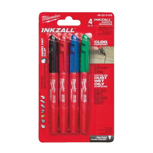 Milwaukee 48223106 Mixed Inkzall Marker Set