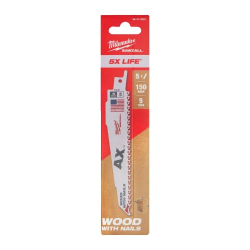 Milwaukee 48475021 Sawzall Demolition Blades