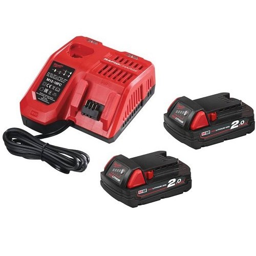 Milwaukee M12-18FC Charger M18B2X2 REDLITHIUM Batteries
