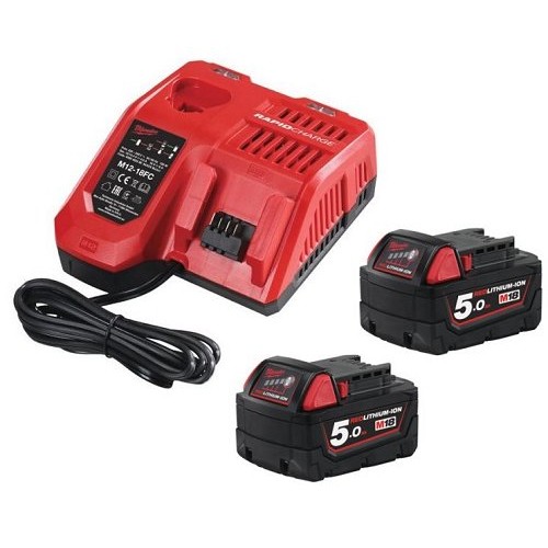 Milwaukee M12-18FC Charger M18B5X2 Battery Power Packs