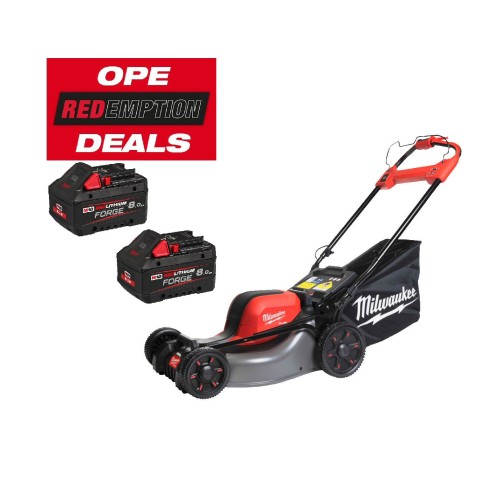 Milwaukee M18F2LM46-802 Lawn Mower 2-18v-8Ah FORGE Batteries Self Propelled 460mm
