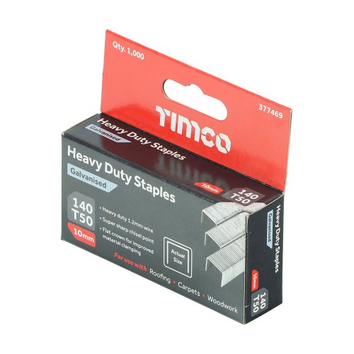 TIMCO 377469 Galvanised Staples